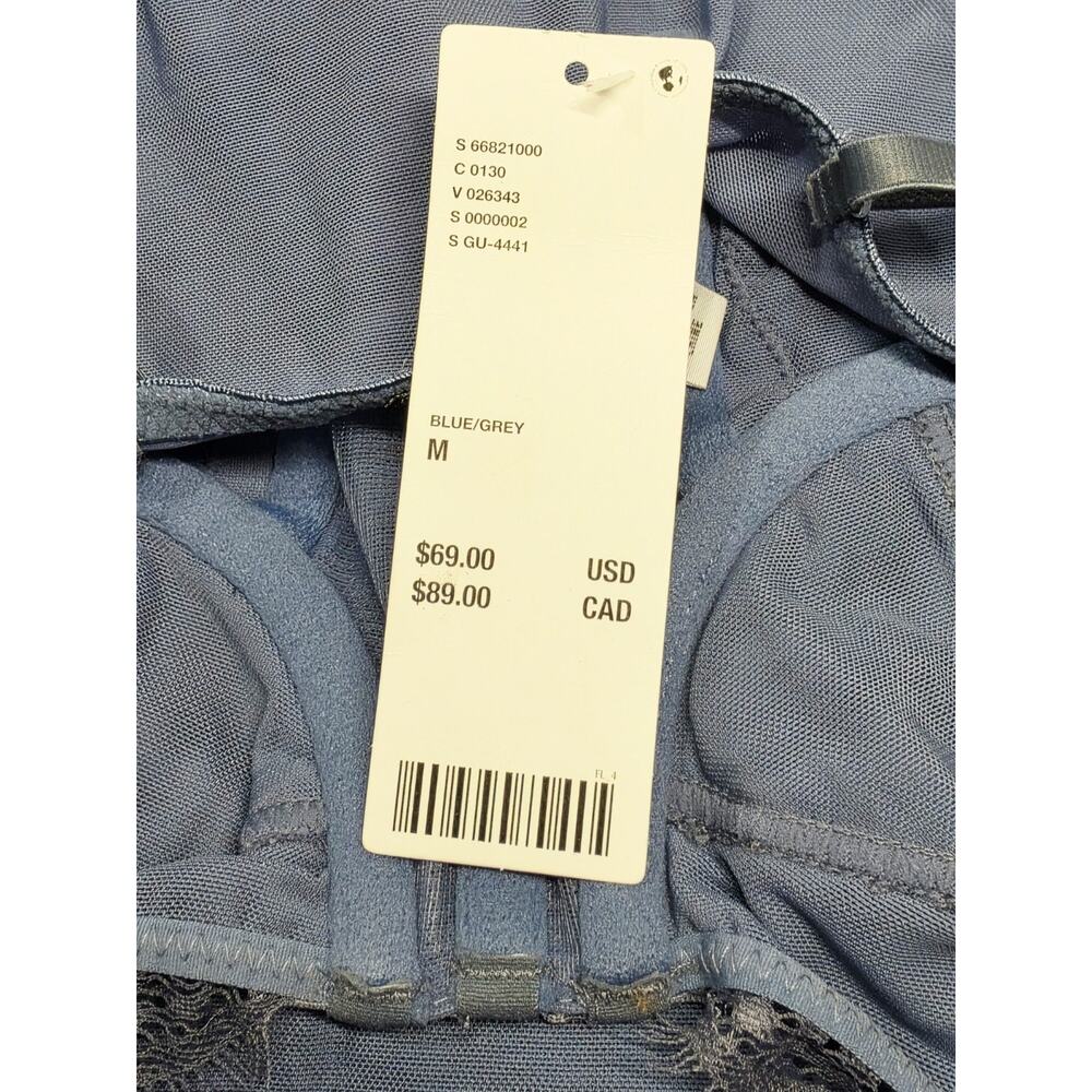 New Urban Outfitters Brenna Bustier Mini Dress in Periwinkle Blue Babydoll Sexy - Picture 3 of 13
